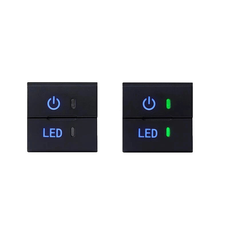 Black Dual Dashboard Square Switch Button w Harness for Toyota (Current Model)