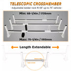 3 Bar Ladder Roof Rack for Chevy Express, Ford E-150, E-250 (1996-On)