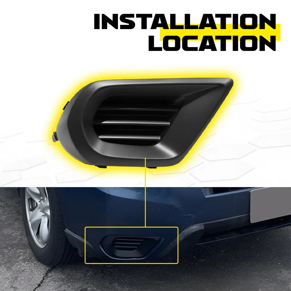 Fog Light Cover for Subaru Forester (2014â2016) Front Right Textured Black
