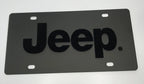 Vanity License Plate with Black Tactical Emblem for Jeep (2007–2024)