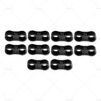 10x AN6 Nylon Braided Stainless Fuel Oil Line Hose Clamp for Universal