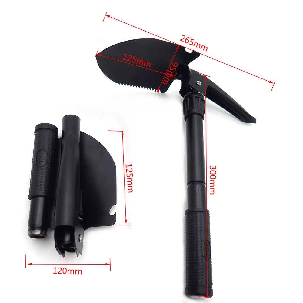 Folding Shovel for Military Survival Camping Garden Emergency (Multi-functional)