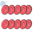 Set of 10 T29 60 Grit Ceramic Flap Sanding Discs for Angle Grinder (Fits Various)