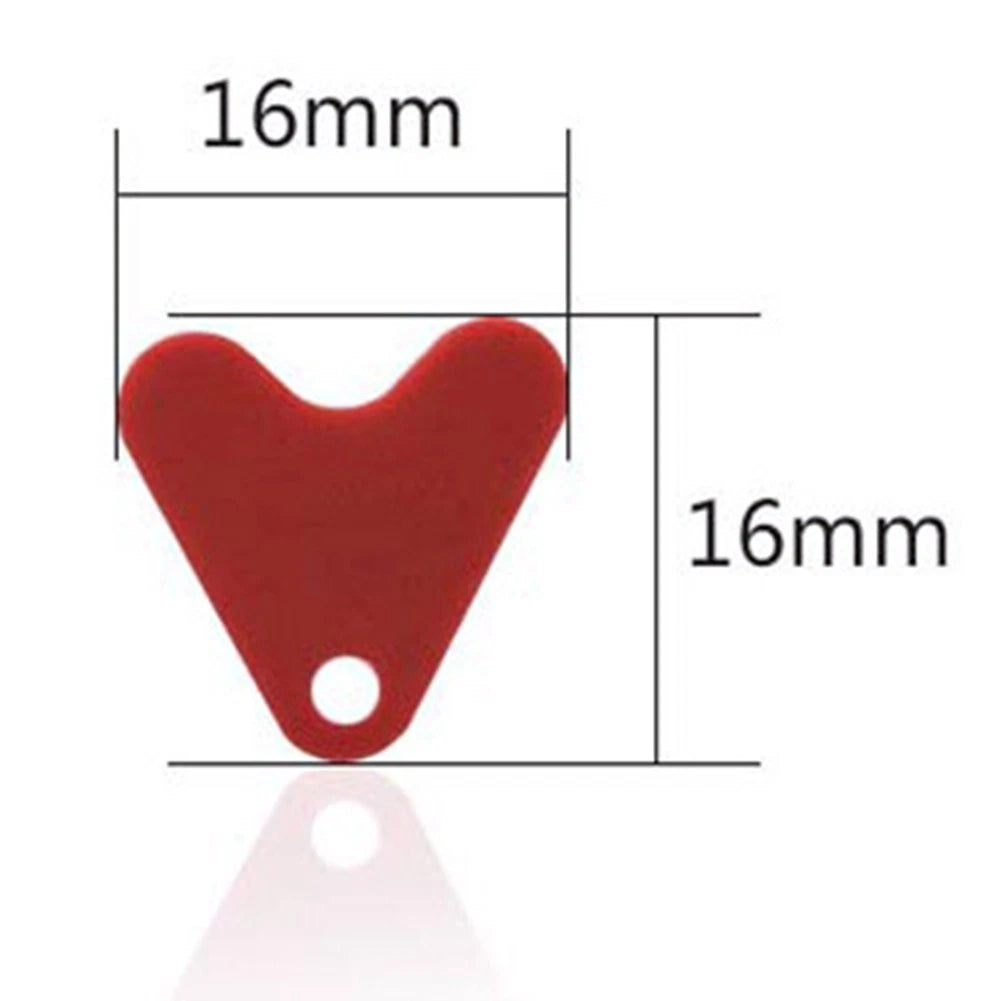 Heart Shape Red Plastic Fish Tails for Fishing Lure Hook Tail (No Year)