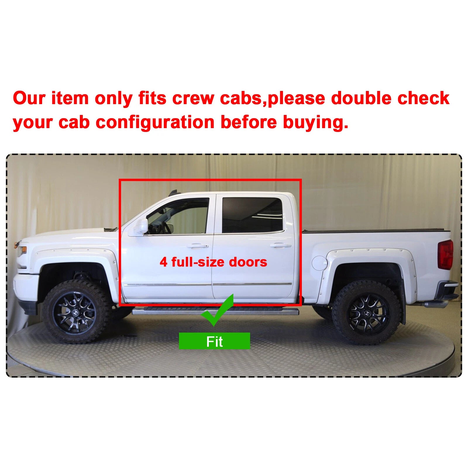 Under Seat Storage Box for Silverado Sierra Crew Cab (2007–2019)
