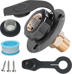 RV City Water Inlet Kit with Check Valve for RVs (Lead-free Brass)