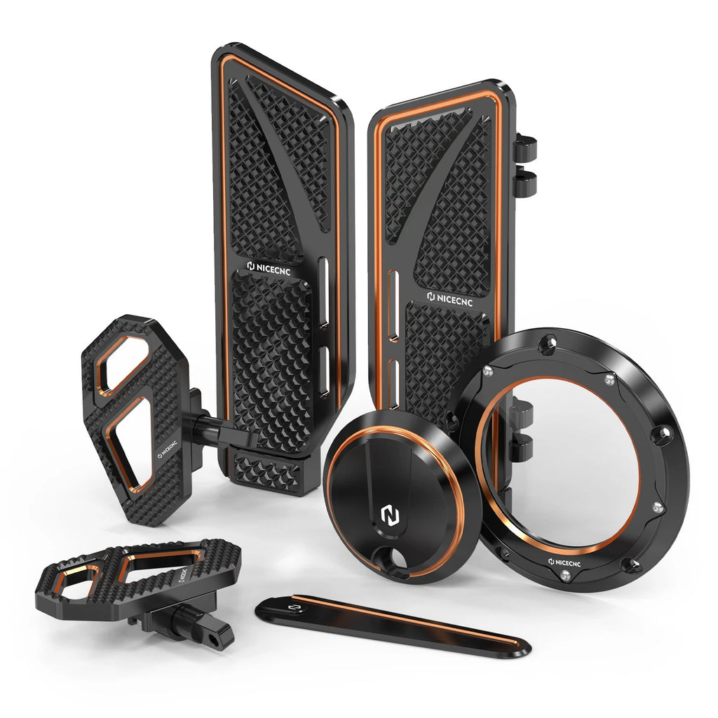 Clutch Cover Fuel Door Footboard Kit for Harley Street Glide Special (2017–2023)