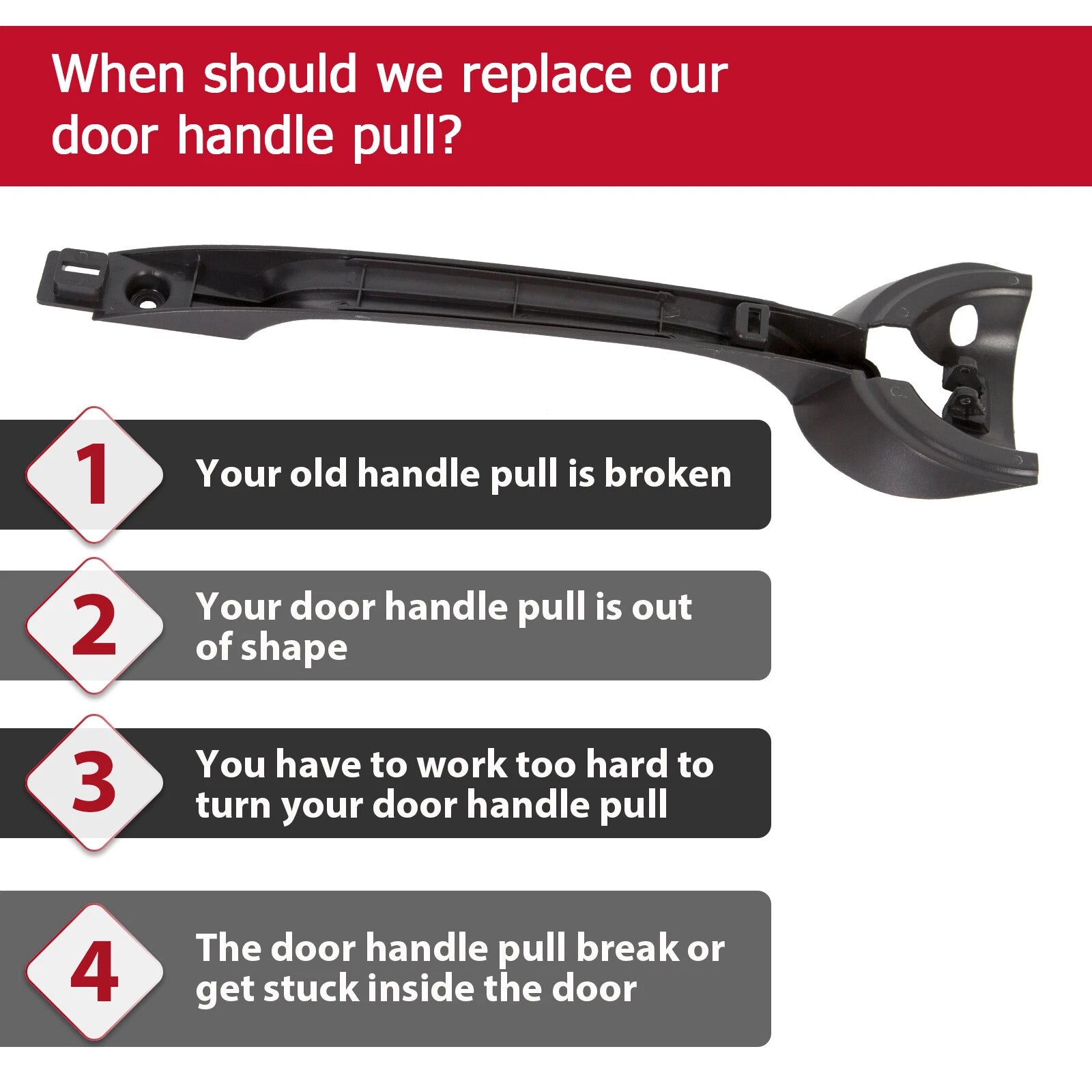 Right Hand Interior Door Handle Pull for Chevrolet SSR (2003–2006) 15841790