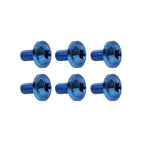 6 x Blue Titanium Alloy M6x20mm Torx Head Bolts for Bike Motor