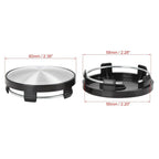 4 Pcs 60mm Universal Car Wheel Center Hub Caps Cover