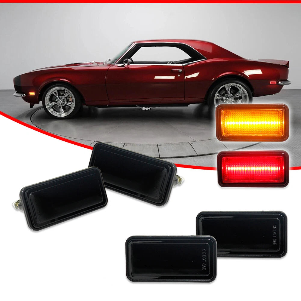 Smoked LED Side Marker Light Kit for Chevrolet El Camino (1968–1969)