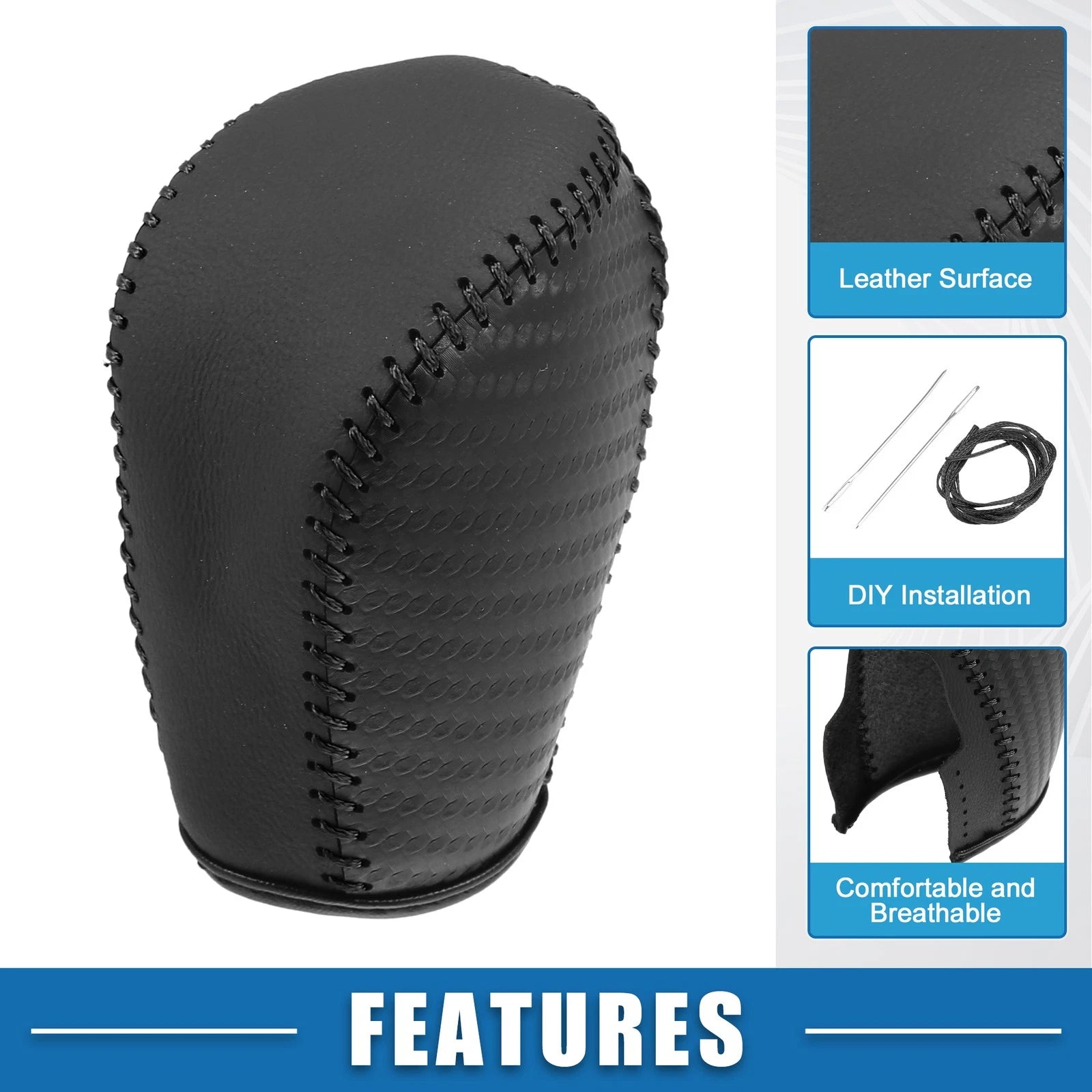 Gear Shifting Knob Cover Trim for Honda Civic 10th Gen (2016–2021) Black