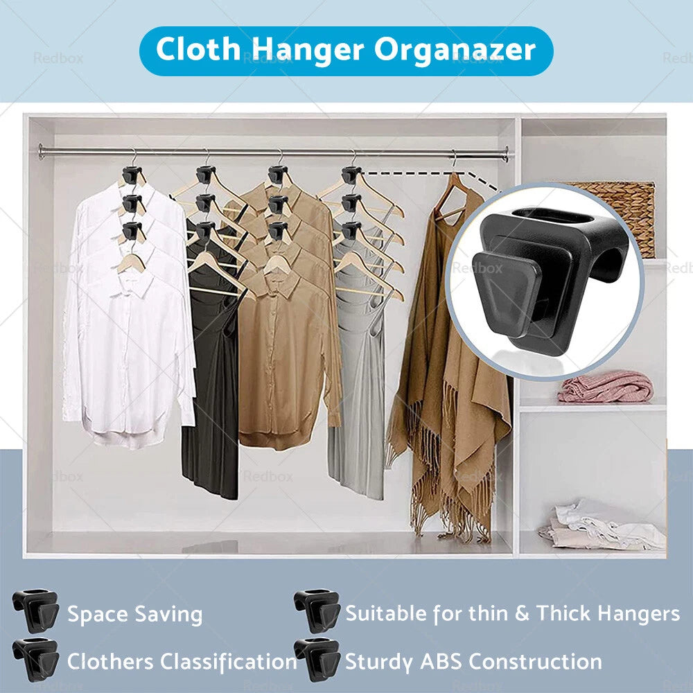 18PCS Space Saving Hanger Hooks for Organizing Closets (Fits All Models)