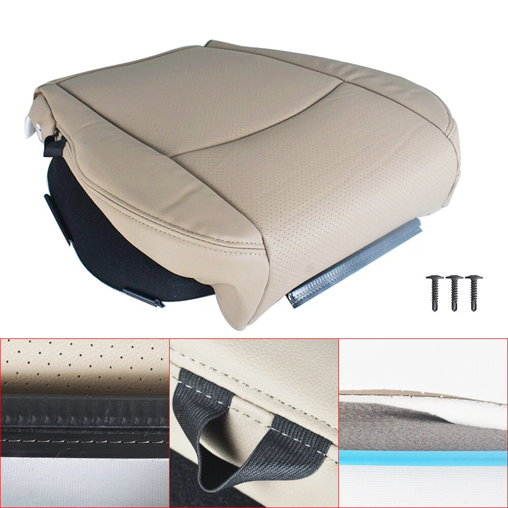 Front Driver Seat Cover for Dodge Ram 1500 2500 3500 (2009-2012) Light Tan