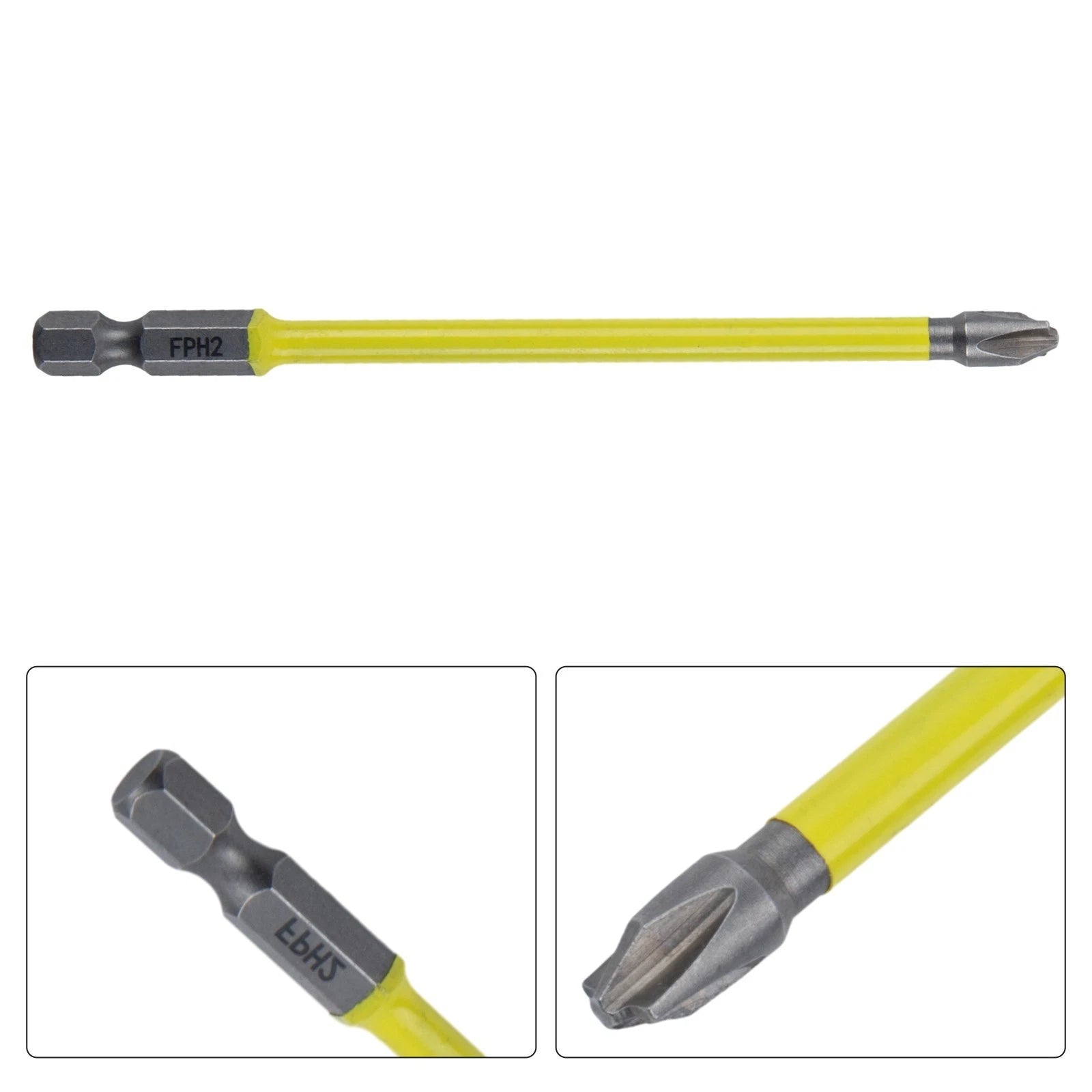 Magnetic Slotted Cross Screwdriver Bit for Electrician FPH2 (65mm/110mm)