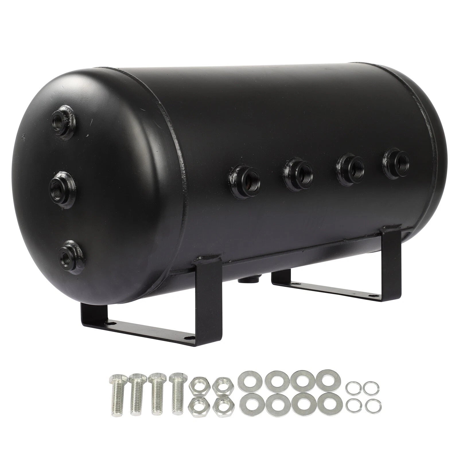 Suspension Air Ride Bags for Steel Air Tank Train Horn (6 Gallon, 9 Ports)