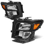 Headlight Lamps Assembly for Nissan Titan XD (2016–2024) Black/Amber