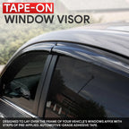 Set of 4 Window Visors Rain Guard for Jeep Cherokee (1984–2001)