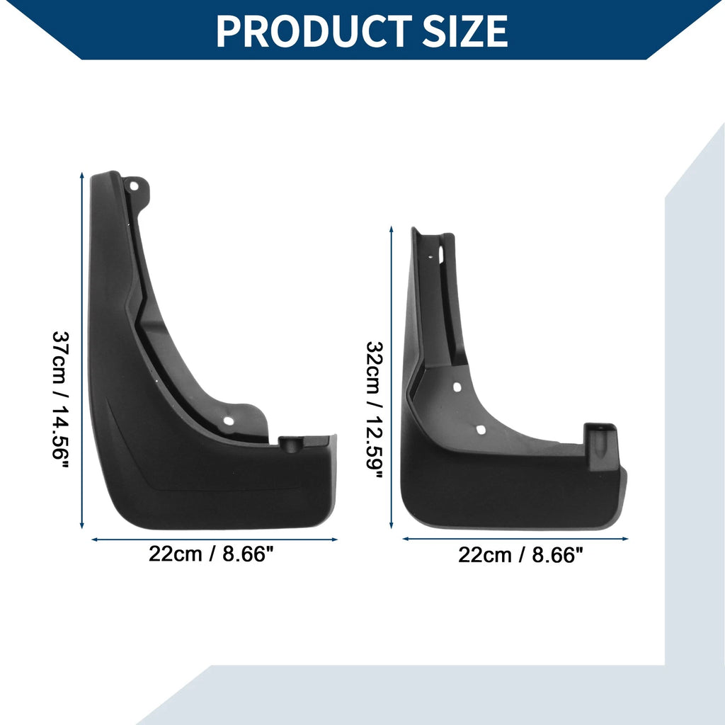 Set of 2 Mud Flaps Splash Guards for Mercedes-Benz GLC (2016–2023)