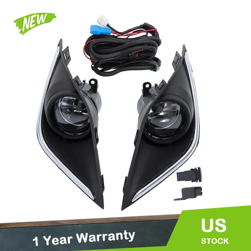 Set of 2 Fog Lights for Mitsubishi Outlander (2016–2021) Halogen