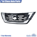 Chrome & Black Front Upper Bumper Grille for Nissan Pathfinder (2017-2020)