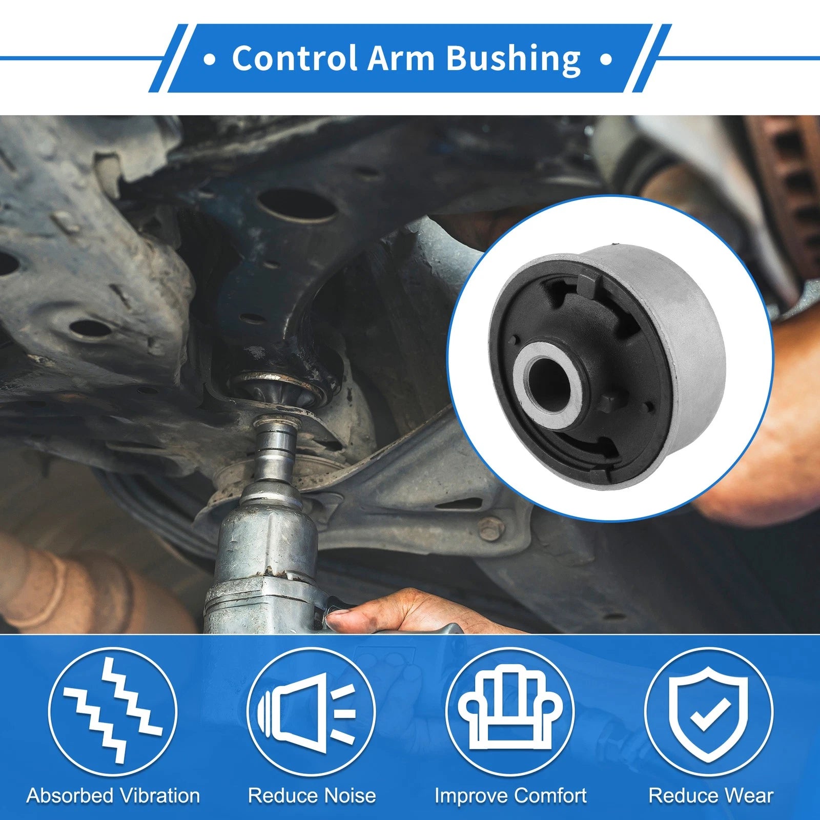 Front Lower Control Arm Suspension Bushing for Toyota Corolla Matrix Prius Vibe (2003–2015)
