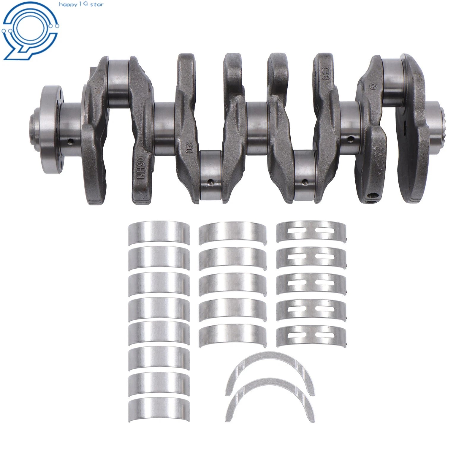 Crankshaft + Bearings for VW Audi S3 A4 A5 Q5 TTS CJX 2.0L (2004–2018)