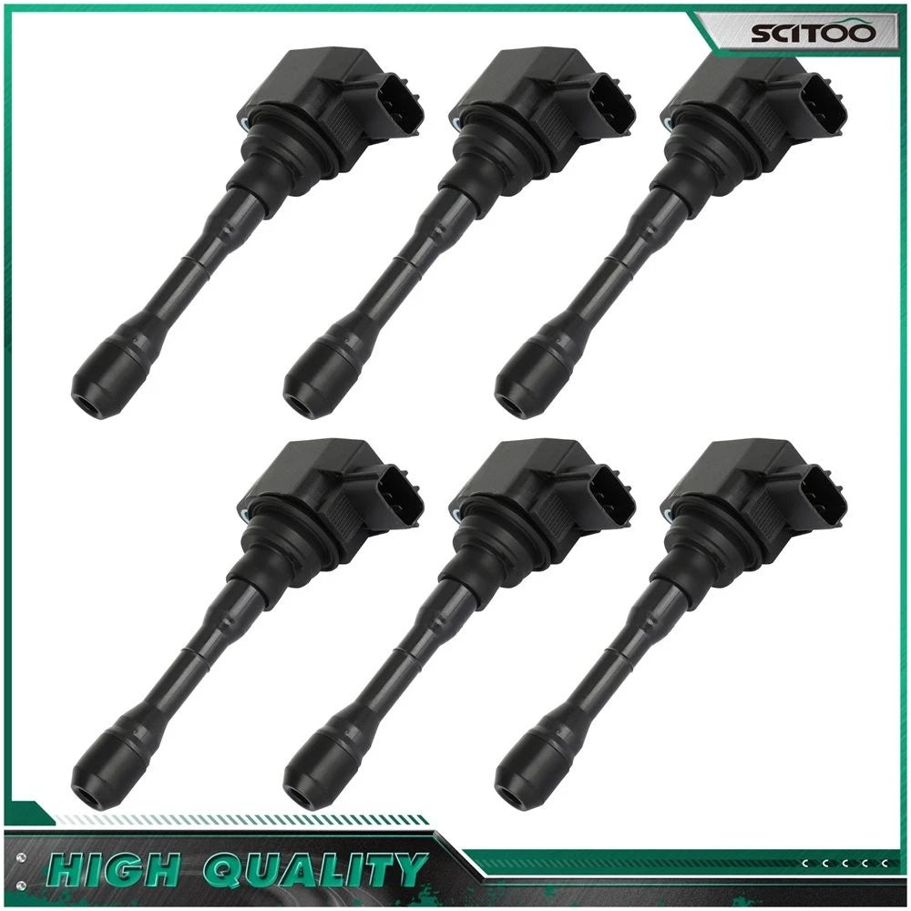 Set of 6 Ignition Coils for Infiniti Q50 Q60 (2016–2018) 3.0L