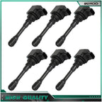 Set of 6 Ignition Coils for Infiniti Q50 Q60 (2016–2018) 3.0L