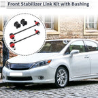 Set of 2 Front Stabilizer Bar Links with Bushings for Mazda 3 (2004–2009) No.K90344