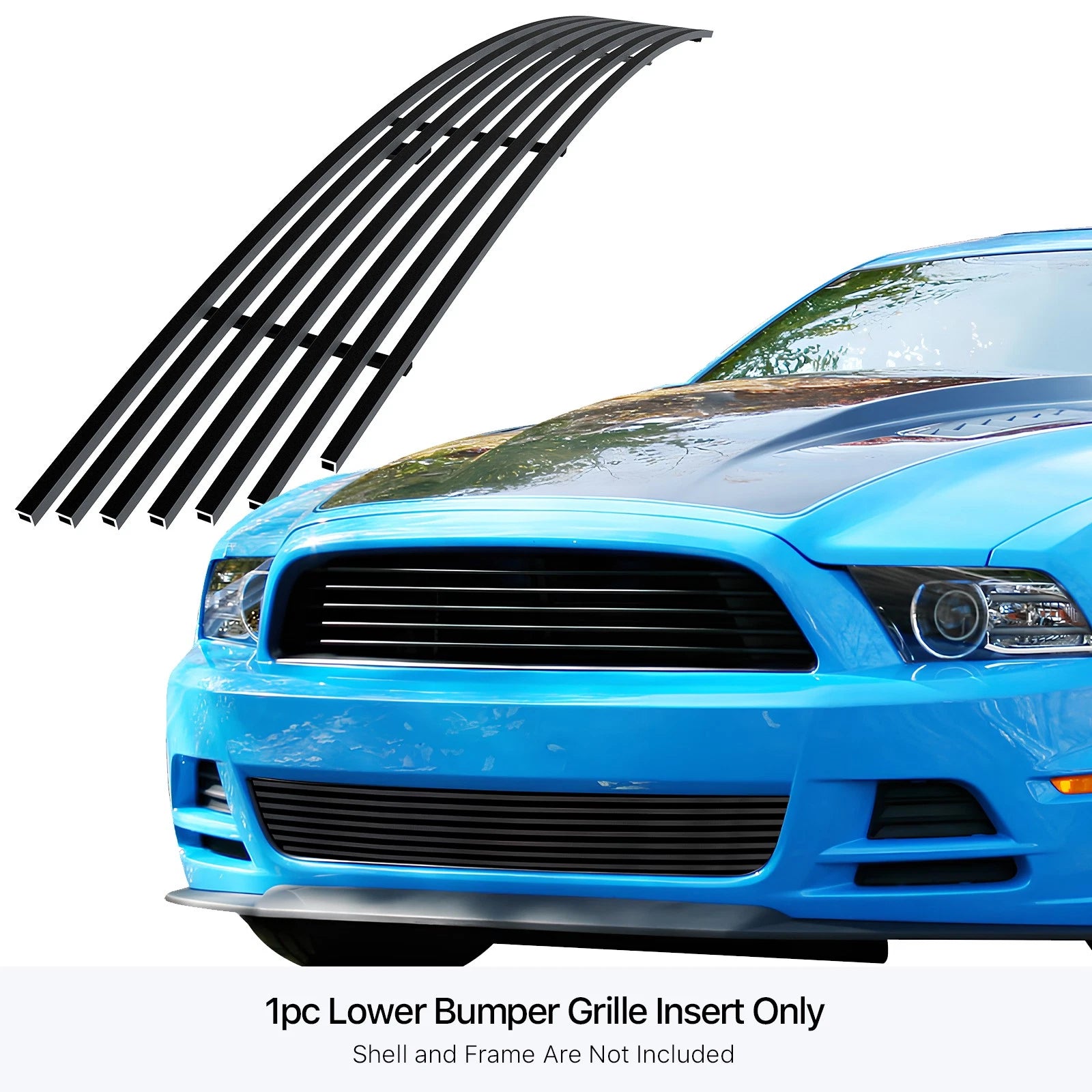 Lower Bumper Billet Grille Insert for Ford Mustang GT (2013-2014)