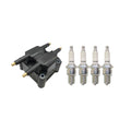 Set of 4 Hitachi Ignition Coils & NGK Spark Plugs for Dodge Neon/Stratus (1995–2005)