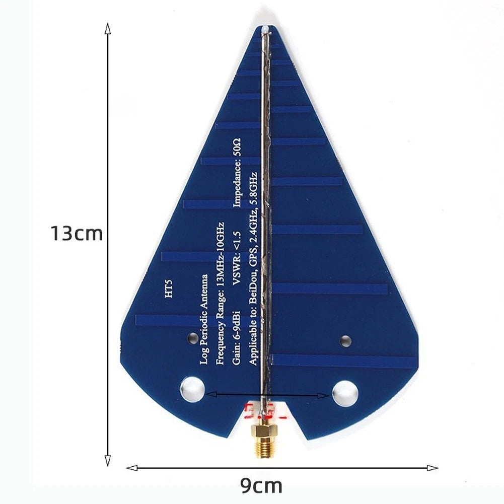 HT5 Wideband Antenna 1.3-10GHz 6-9dBi 50 Ohm for Spectrum Analyzer