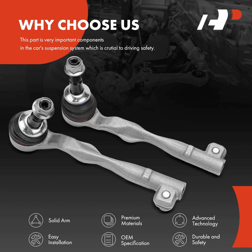 2X Front Outer Tie Rod End for BMW 530e, 530i, 540i, 740e (2017–2023)