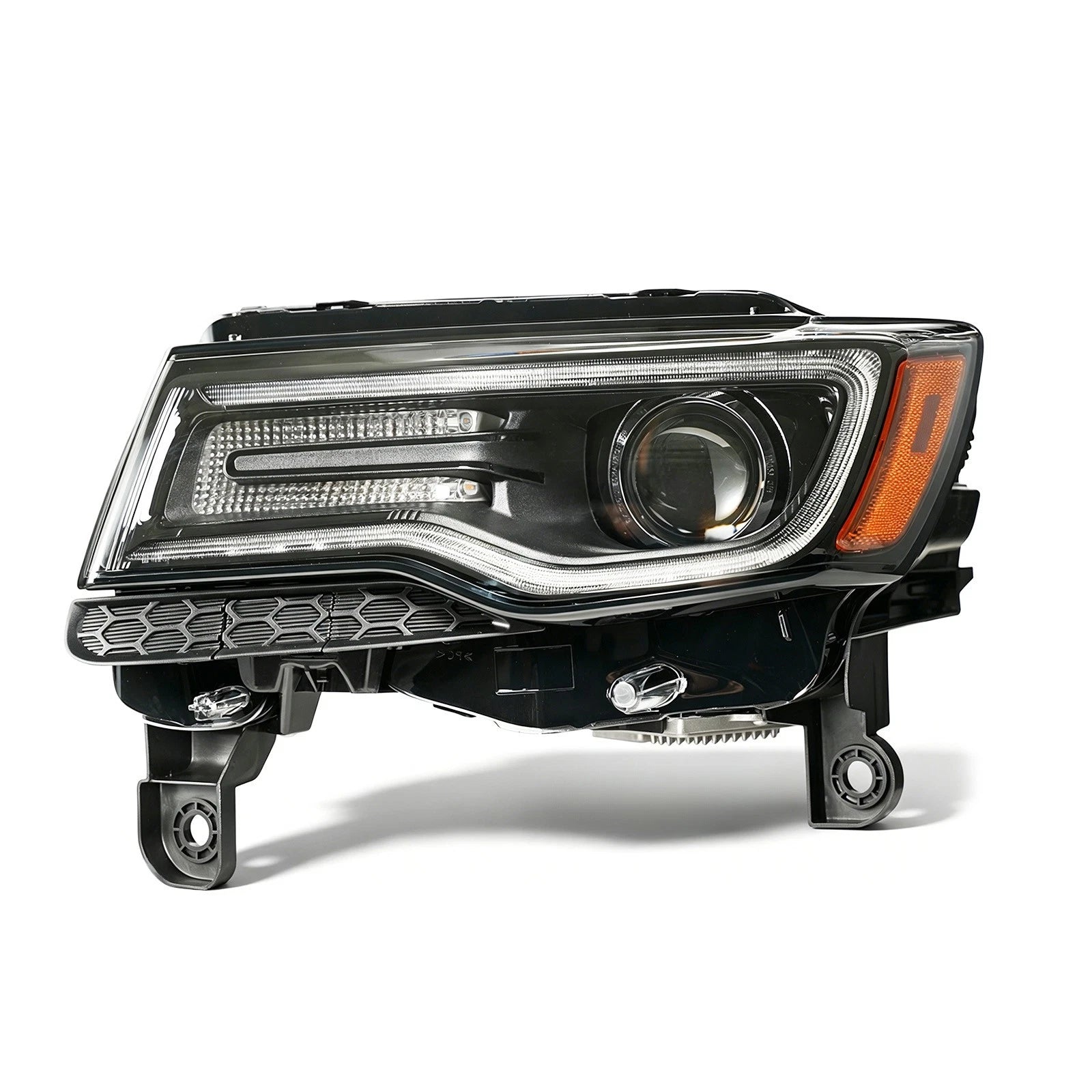 HID/Xenon Headlight for Jeep Grand Cherokee (2014–2016) AFS Black Driver Left