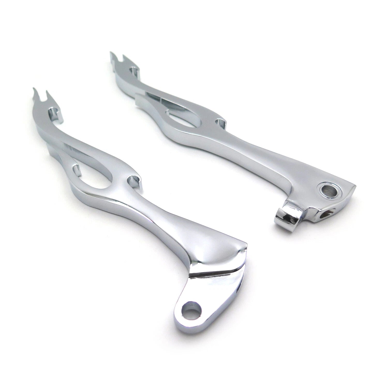 Chromed Brake Clutch Flame Lever for Yamaha XV250 XV535 XV700 XV750 XV1000 XV110