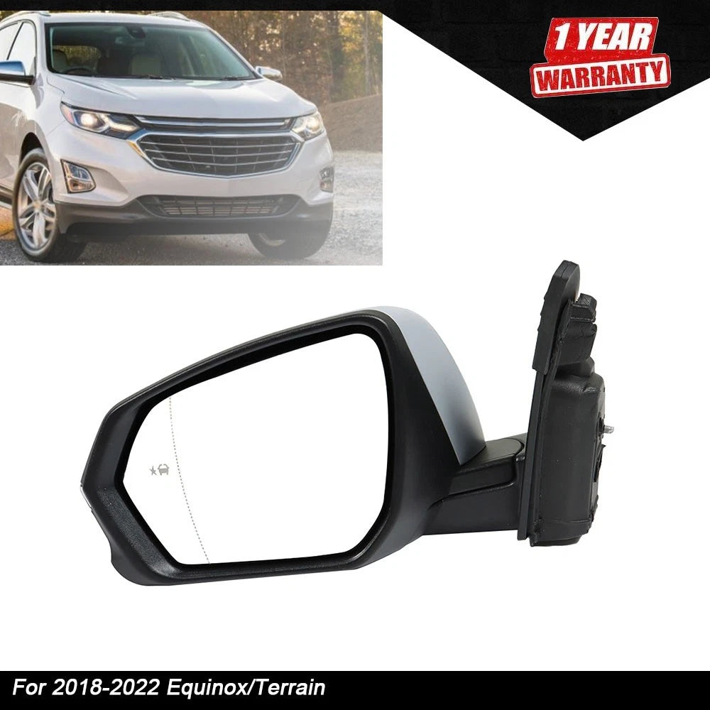 Left Side Power Signal Blind Spot Mirror for Chevrolet Equinox (2018–2022)