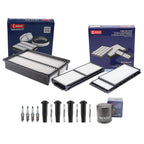 Denso Tune Up Kit 4 Spark Plugs & Boots for Mazda 3 GS GX i (2004–2005)