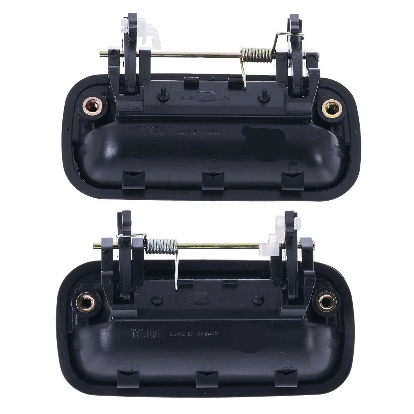 4pc Front & Rear Outer Door Handle Textured Black for Toyota Hilux (1988–1997)