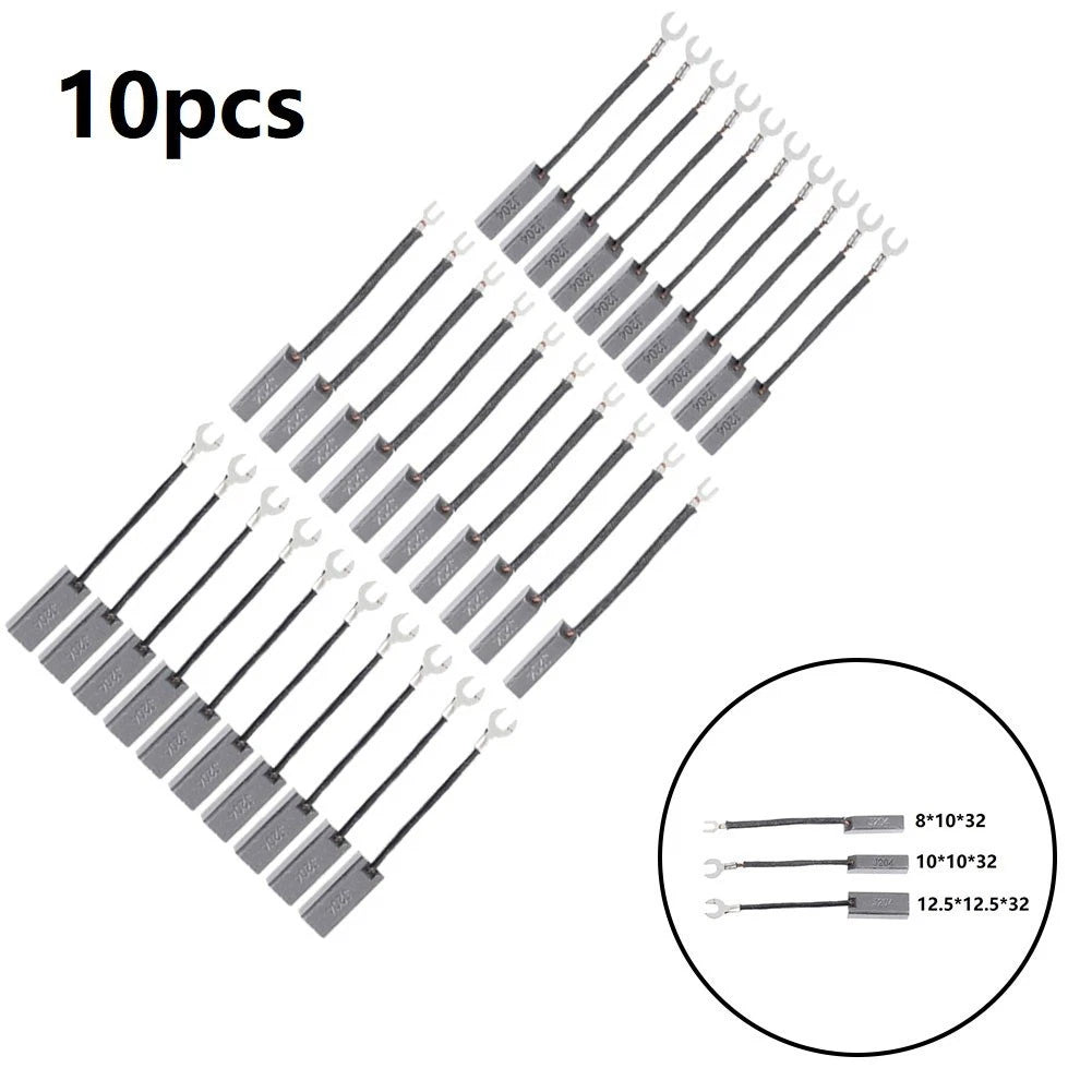10Pcs Carbon Brush for J204 Diesel Generator (Electric Motor Alternator)
