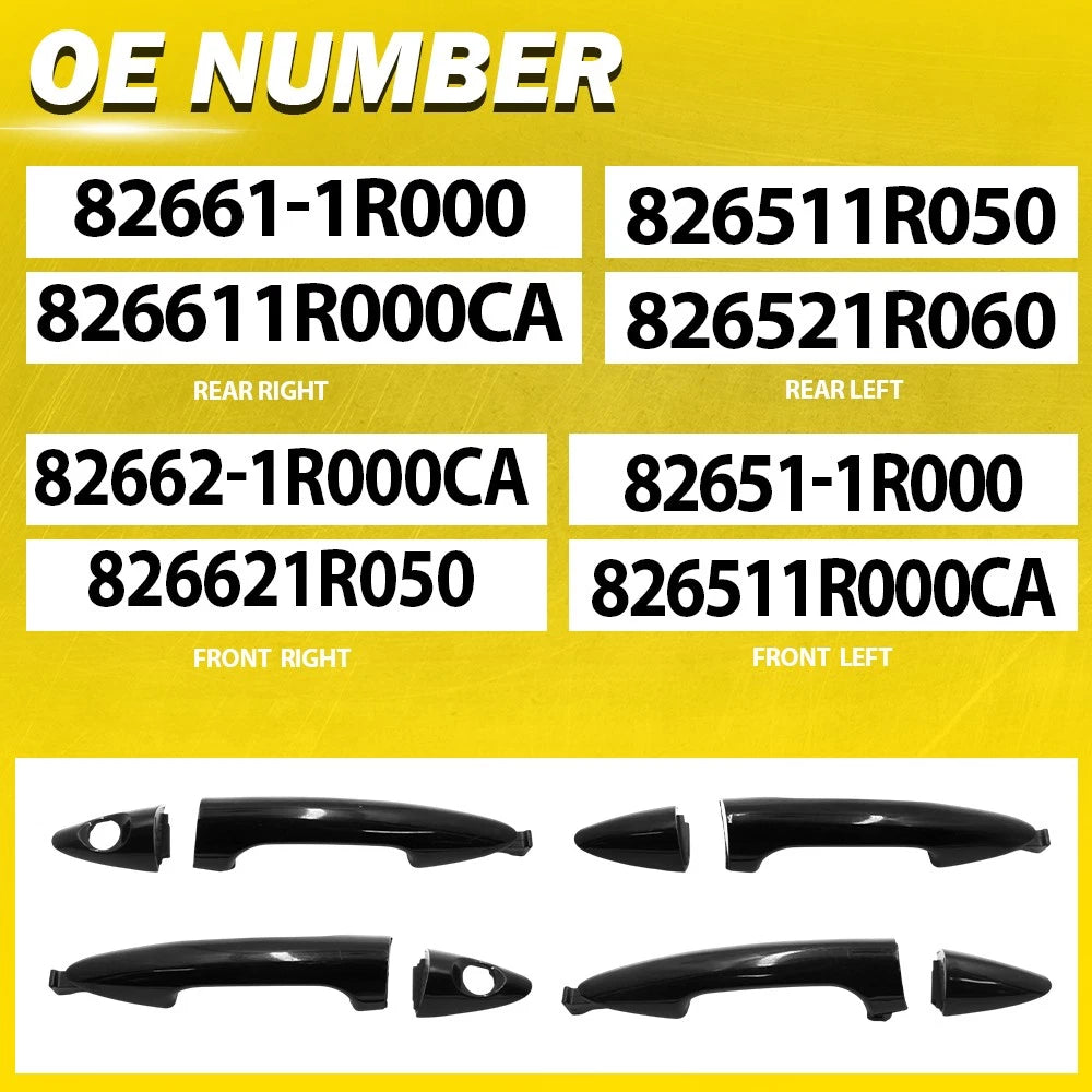 Outer Exterior Door Handle Set for Hyundai Accent (2012â2017)