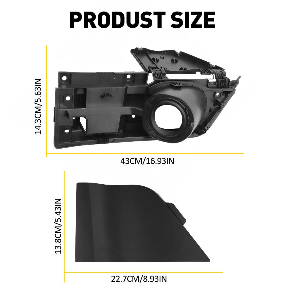 Fuel Filler Door Housing & Gas Cover for Ford Transit Van (2015–2023) Black