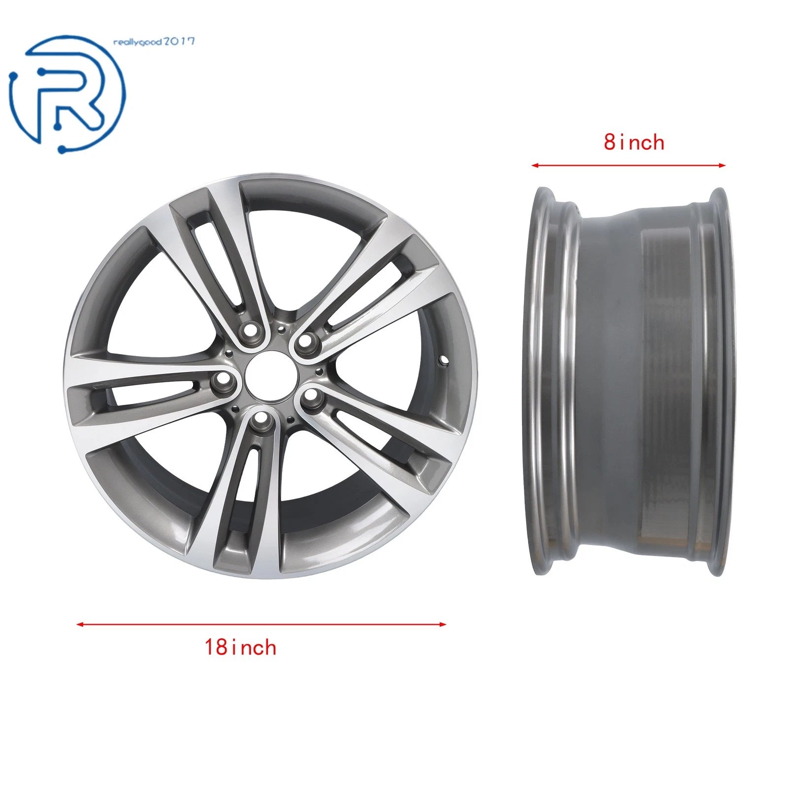 18" x 8" Wheel Rim for BMW 320i 328i 330i 335i 340i 428i 430i 435i 440i (2012–2020)