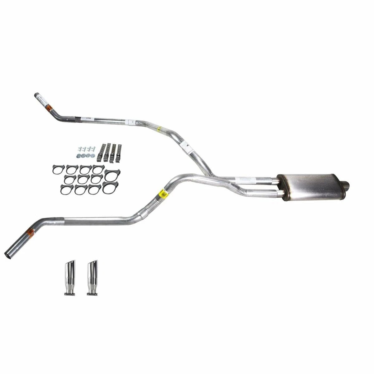 Dual Exhaust Pipe for Dakota (1987-1996) Stainless Muffler RC Tip