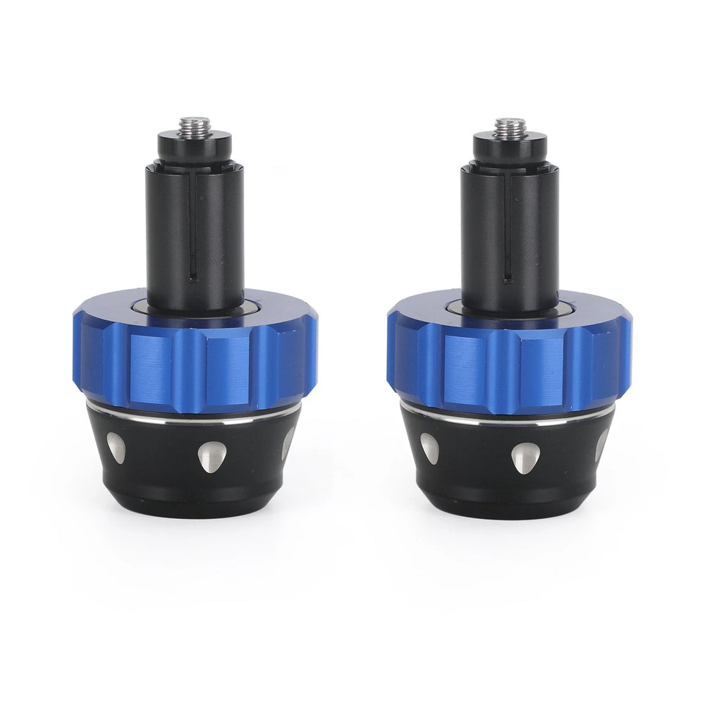 Handlebar Ends for Universal Fit Motorcycle (22mm) - Blue