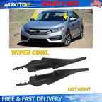 2X Front Windshield Wiper Cowl Panel Cover Trim for Honda Civic (2016–2020)