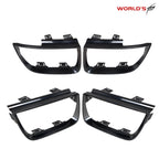 Set of 4 Tail Light Bezel Covers for Chevy Camaro (2010–2013) Glossy Black