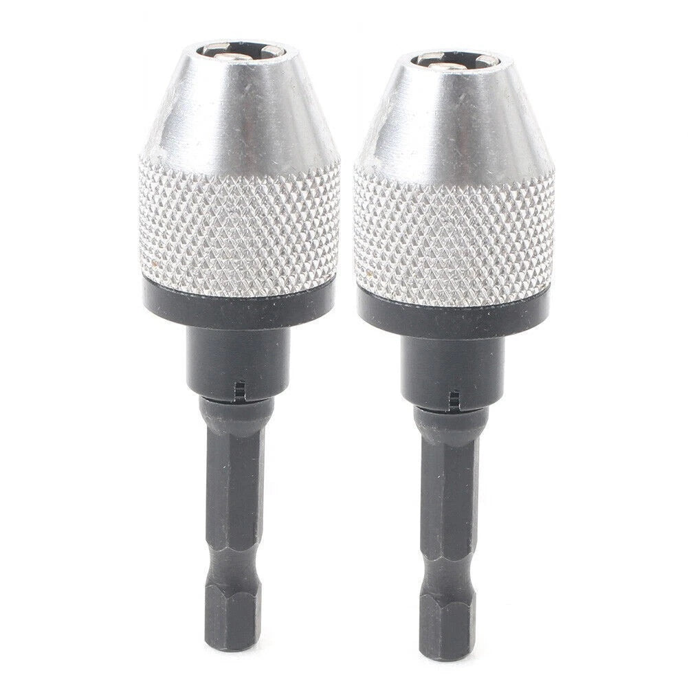 1/4" Keyless Drill Bit Chuck Quick Change Adapter Converter for UK Models