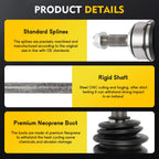 CV Axle Shaft Assembly for Honda Accord (2015–2017) Front Driver Side