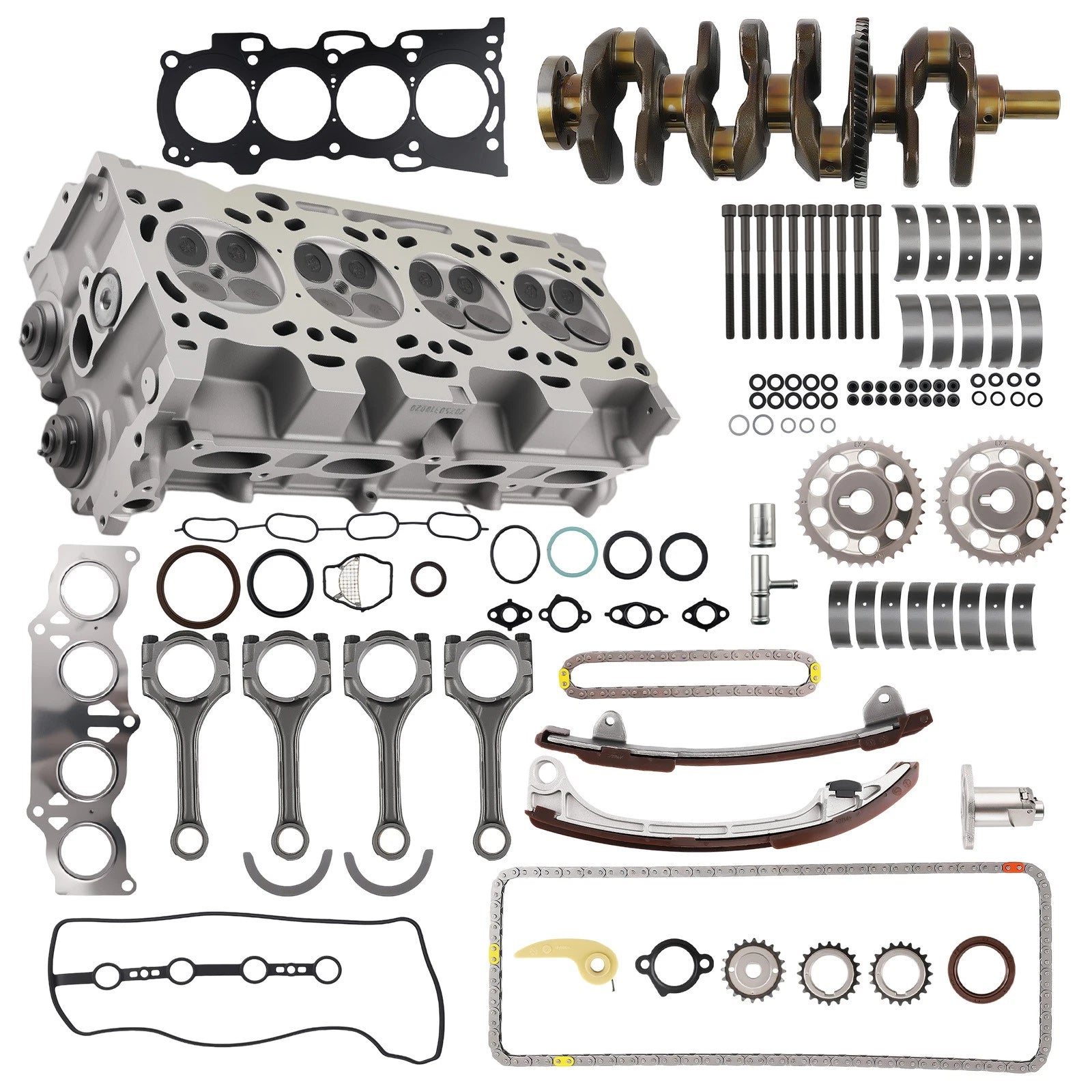Cylinder Head Kit, Crankshaft, Con Rod, Timing Chain Kit for Toyota RAV4 (2006–2012)